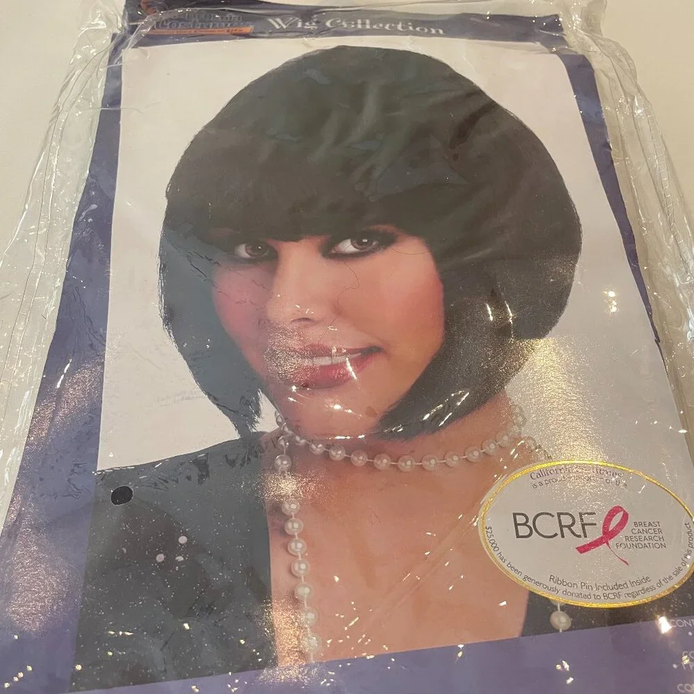 Black Wig, Short Bob with Bangs